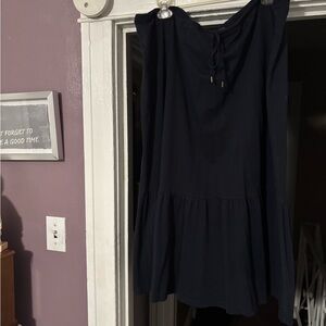 Chaps Navy Mini Skirt